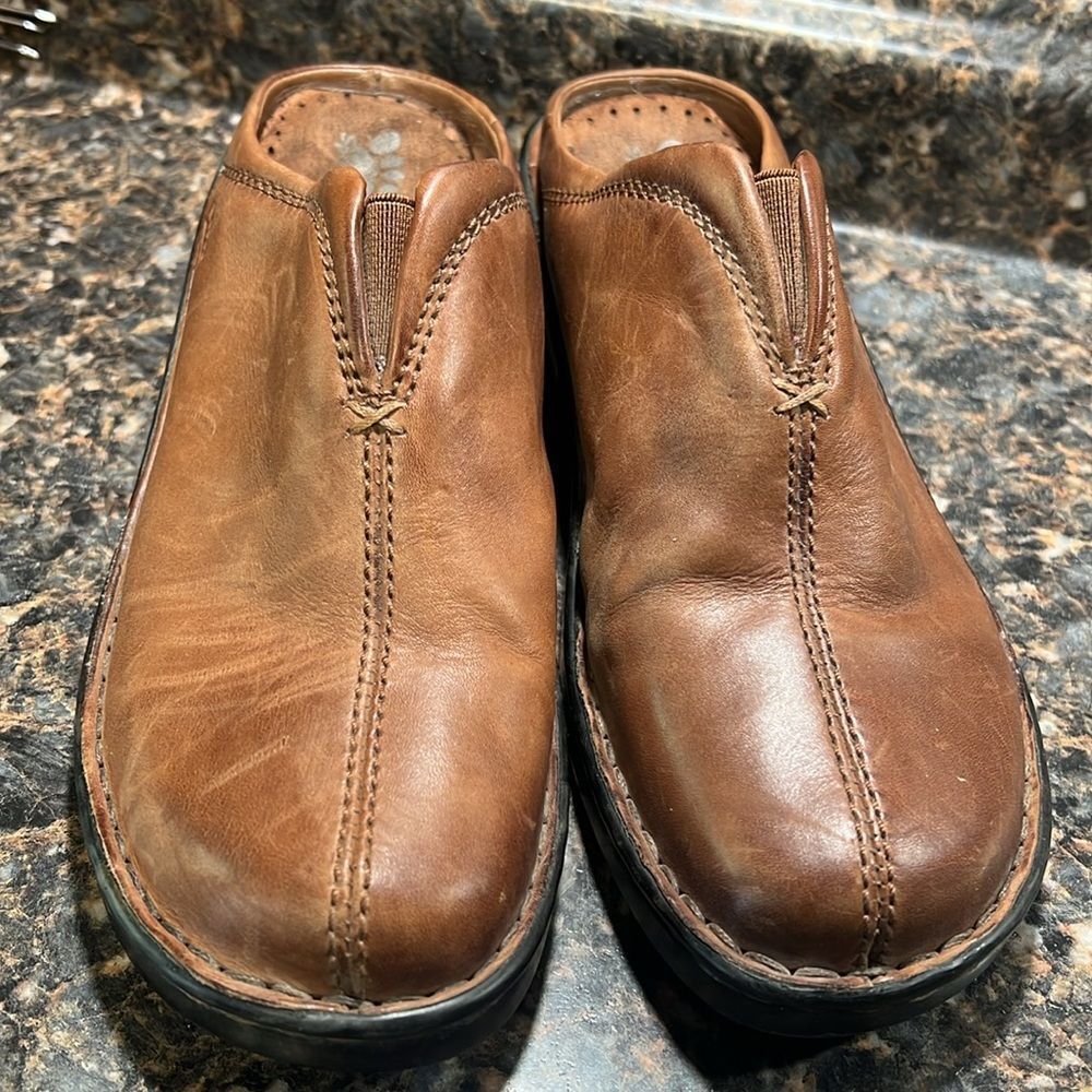 Spring Step Lexi Mules Split Toe Brown Size8.5 - image 7